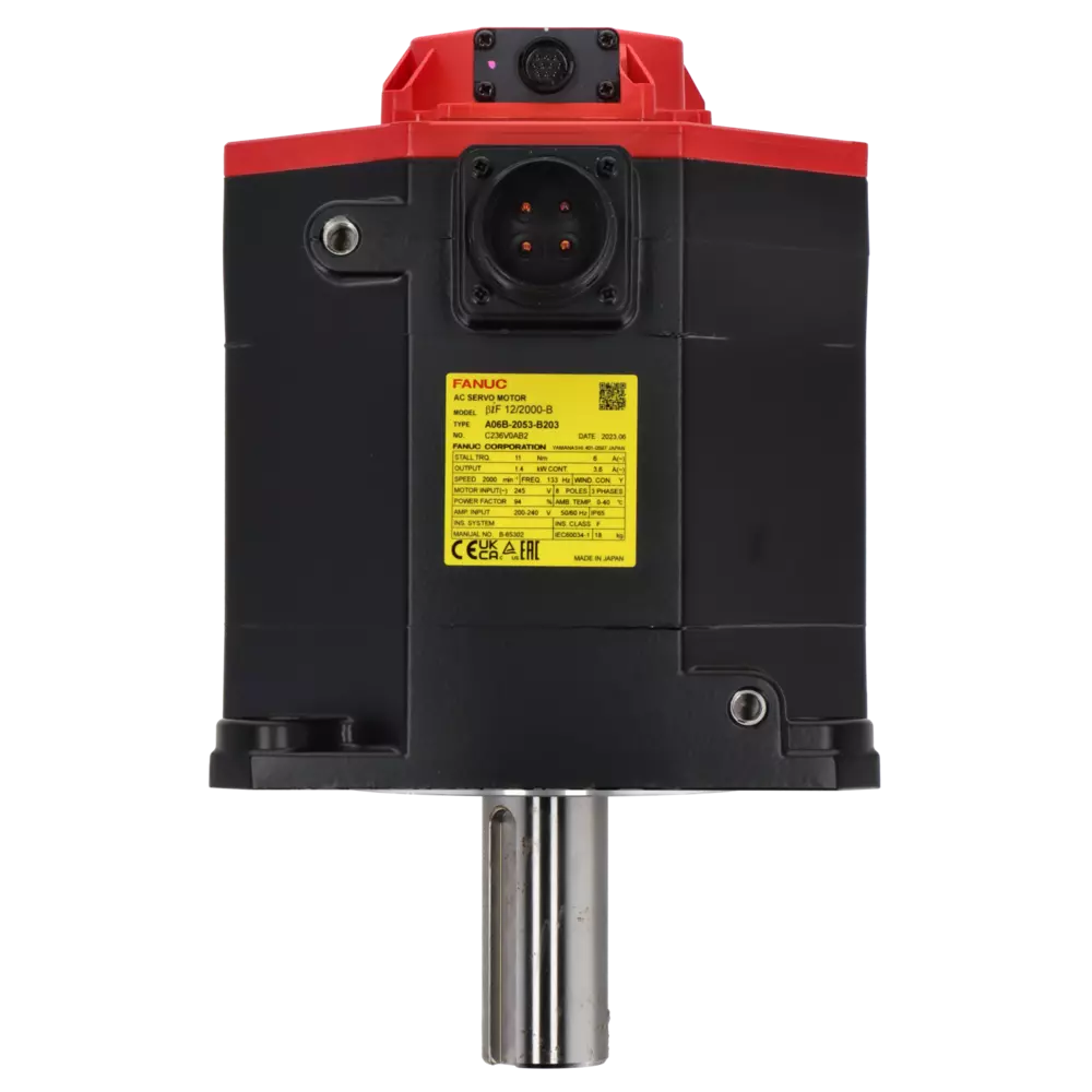 Servo motor BETA iF 12/2000-B düz, BiA1000, kamalı, IP65 A06B-2053-B203
