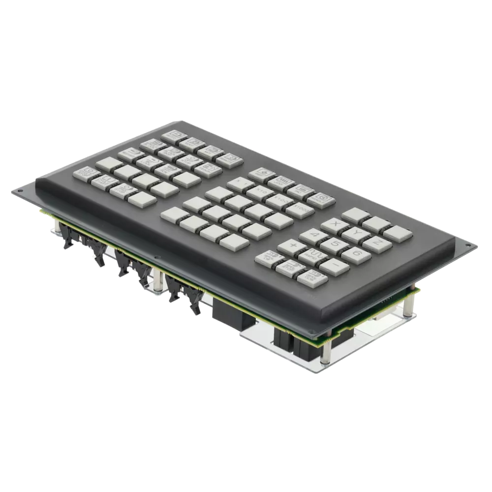 Makine operatör paneli, ana panel B, sembol/İngilizce tuşlu A02B-0236-C243
