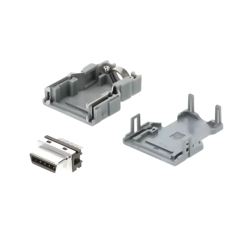 Konnektör HIROSE, 15 pin düz, lehimli, pulsecoder A06B-6073-K214