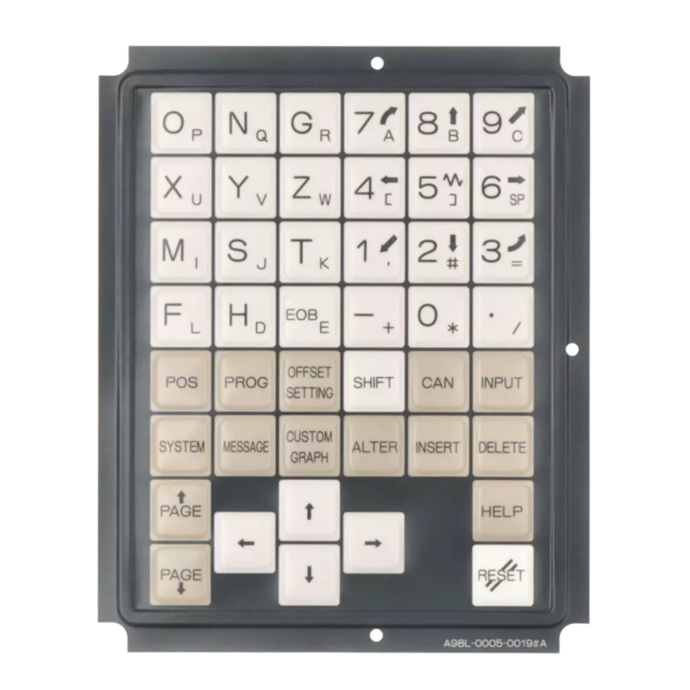 Tuş örtüsü (key sheet), İngilizce A98L-0005-0019#A